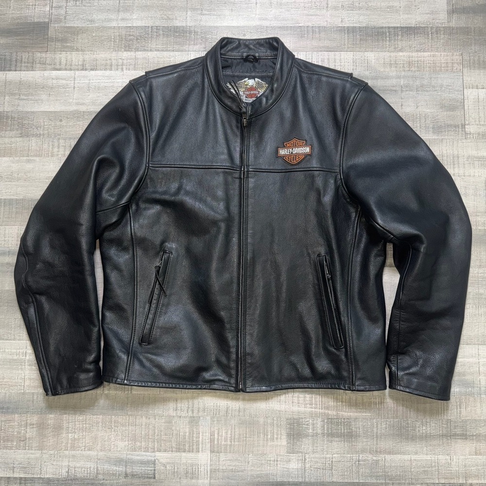 Vintage Harley-Davidson An American Legend Leather Biker Jacket Men's XL